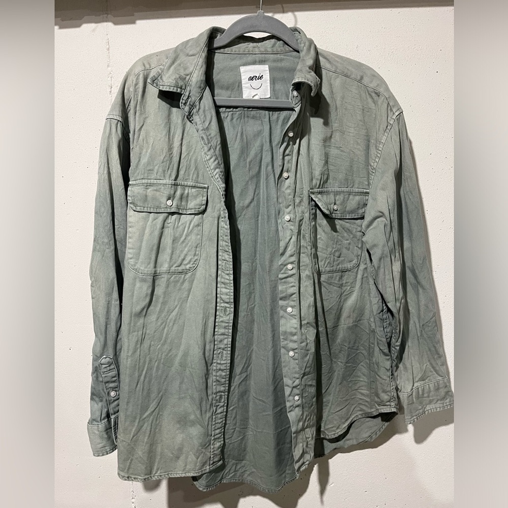 Oversized Button Up Top